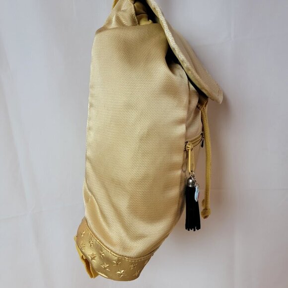 Jansport Abbie Gold Drawstring Mini Soft Backpack - Picture 5 of 13